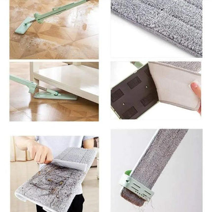 Replacement Microfiber Flat Mop Head Refill Floor Cleaning Pads Absorbent Cloths - Aimall
