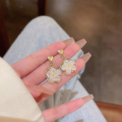 Flower Stud Earrings Premium Quality Elegant Jewelry Women Fashion Accessories