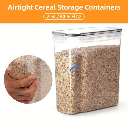 2.5L Kitchen Organizer Transparent Grocery Storage Jar for Food and Pantry Use