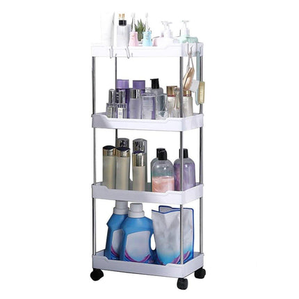 Multi Layer Rolling Storage Cart Kitchen Bathroom Organizer Shelf with Wheels