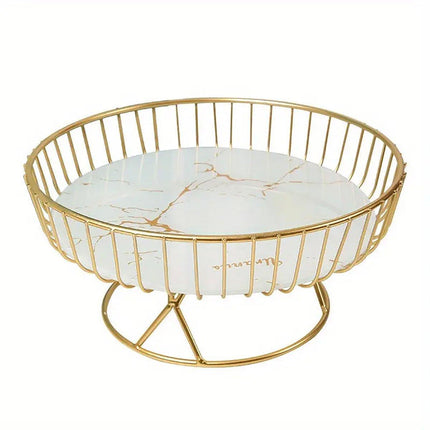 Elegant Ceramic Fruit Plate Dessert Tray Living Room Tea Sum Snack Display Rack