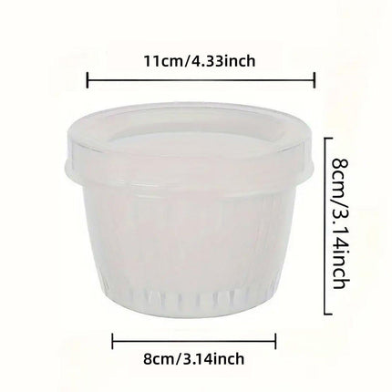 5pcs Plastic Storage Containers with Lids Refrigerator Organizer Box for Kitchen