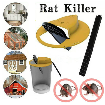 Mouse Trap Flip N Slide Bucket Lid Mouse Rat Trap With Ladder Mousetrap Catcher - Aimall