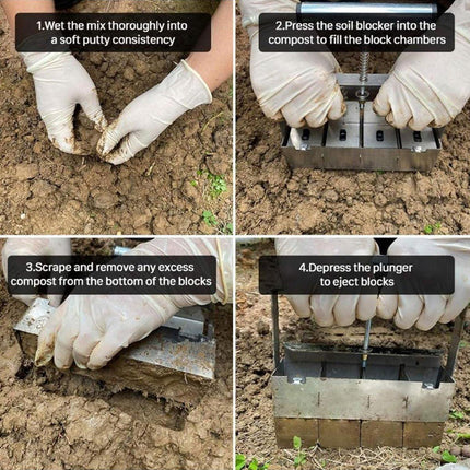 Hand Clay Seeder Tool Gardening Tools for Seeding Soil Planting Garden Tools Set