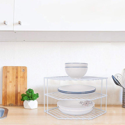 Iron Kitchen Seasoning Rack Kitchenware Storage Shelf Desktop Organizer Home