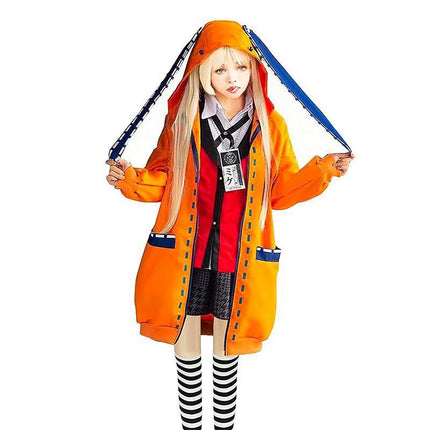Kakegurui Compulsive Gambler Runa Yomozuki Cosplay Jacket Rabbit Ears Costume AU - Aimall
