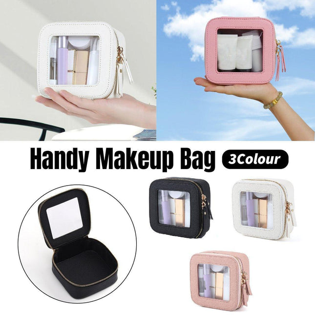 Clear Waterproof Travel Makeup Bag Portable Cosmetic Toiletry Organizer Box