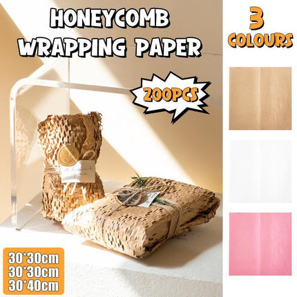 200PCS Honeycomb Packaging Paper Honeycomb Cushion Wrapping Paper for Protecting - Aimall
