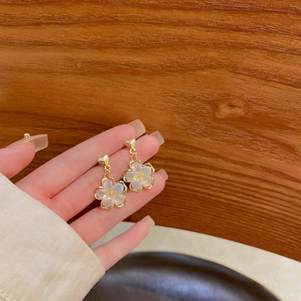 Flower Stud Earrings Premium Quality Elegant Jewelry Women Fashion Accessories