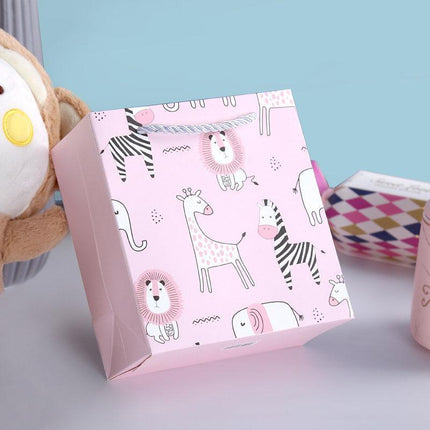 25x Creative Cartoon Animal Gift Bags Cute Birthday Party Favors Tote Paper Bags
