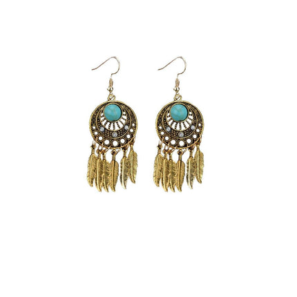 Bohemian Dreamcatcher Tassel Earrings Handmade Fashion Jewellery for Women Gifts