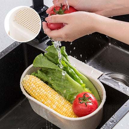 4PCS Multifunctional Sink Drain Basket Hangable Storage Organizer Kitchen Gadget
