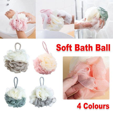 Bath Ball Mermaid Loofah Sponge Bath Puff Soft Ball Body Exfoliate Wash Shower