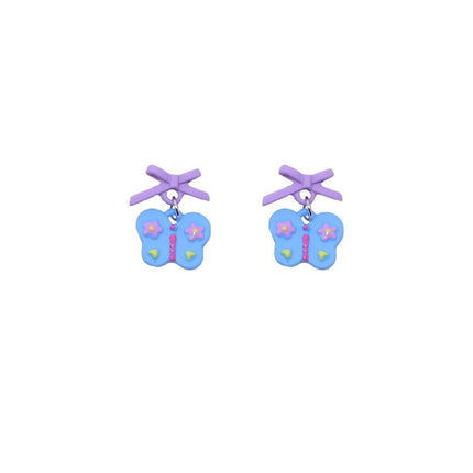Butterfly Star Bow Stud Earrings Set for Women Fashion Jewelry Accessories