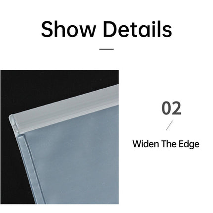 10 Pack Reusable Frosted PEVA Food Storage Bags Resealable Ziplock Freezer Safe