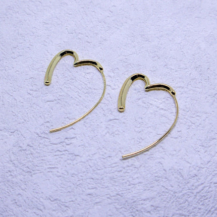 Simple Heart Earrings Elegant Design Minimalist Jewellery for Women Gifts
