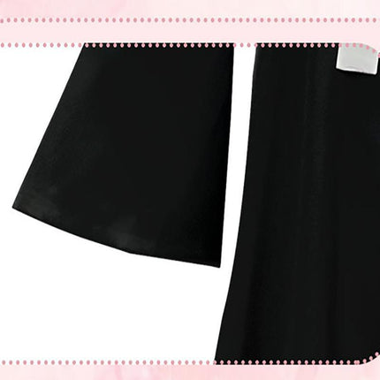 Anime SPY×FAMILY Anya Forger Cosplay Costume Women Girls Black Dress Outfits AU - Aimall