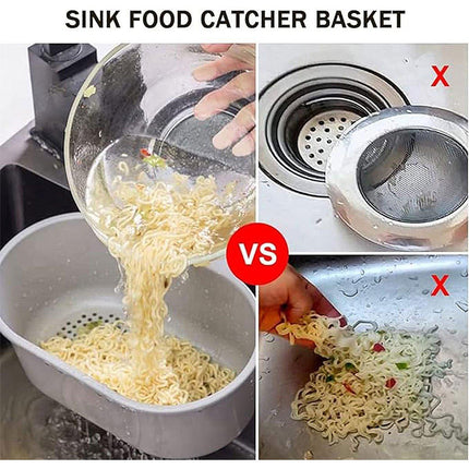 4PCS Multifunctional Sink Drain Basket Hangable Storage Organizer Kitchen Gadget