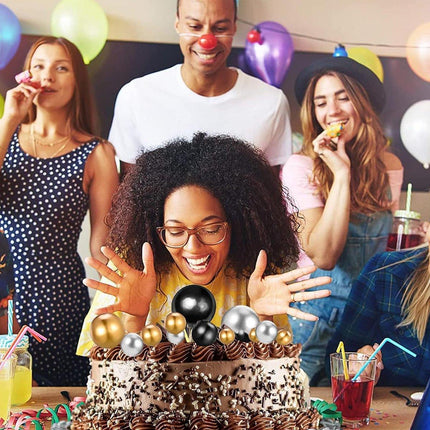 4set Colourful Foam Balls Cake Decoration Mini Balls Birthday Party Decor