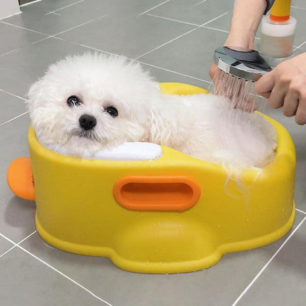 Cat Dog Bath Tub Pet Grooming Basin Washing Tub Lightweight Durable