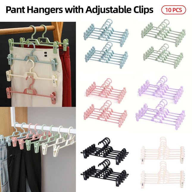 Seamless Household Retractable Pants Rack Buckle Clothes Clip Inner Hanger