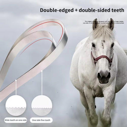 Horse Sweat Scraper Serrated Grooming Tool For Cleaning And Shaving Harness