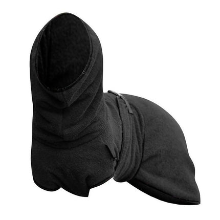 Pet Bathrobe Clothes Dog Towel Drying Robe Soft Warm Super Absorbent Black - Aimall