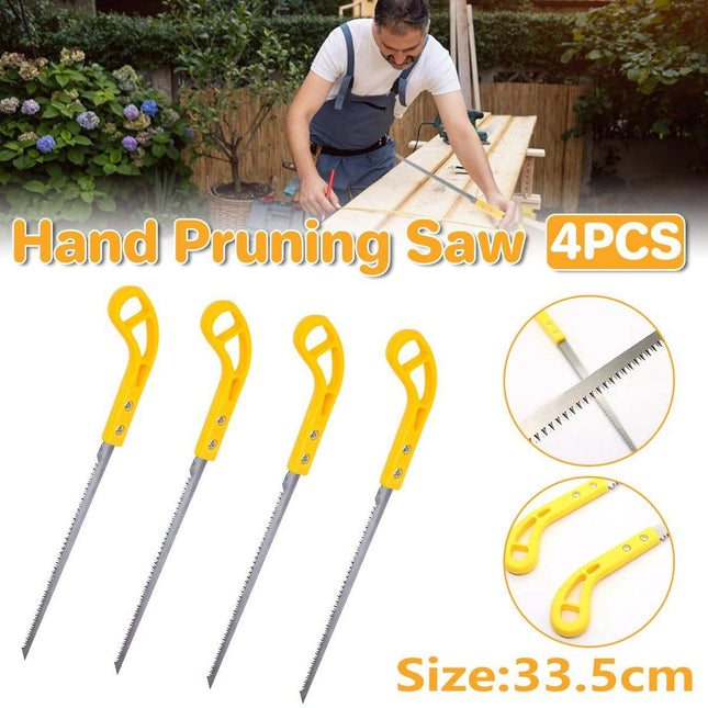 4pcs Mini Garden Hand Saws Fine Tooth Small Logging Tree Branches Household Tool