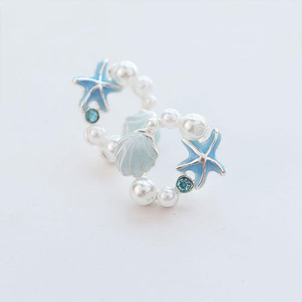 Star Shaped Earrings Women Elegant Temperament Stylish Fashion Jewelry Accessory