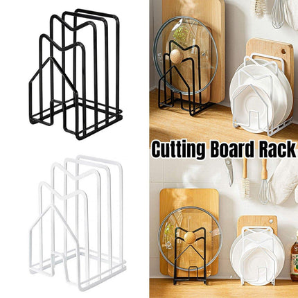 Kitchen Pot Lid Rack Chopping Board Holder Storage Organizer Countertop Shelf