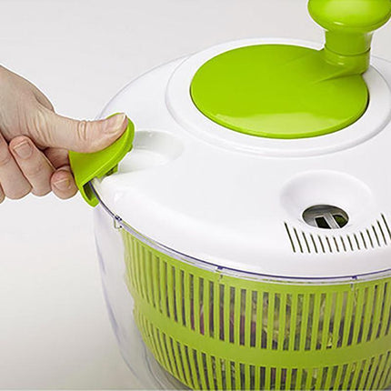 Salad Spinner Vegetable Lettuce Salad Leaves Washer Dryer Serving Bowl Container - Aimall