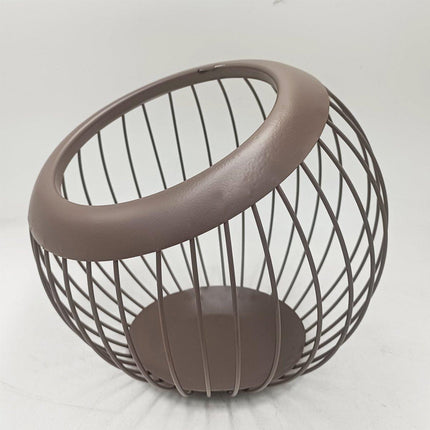 Creative Iron Melon Fruit Basket Capsule Holder Coffee Rack Dried Fruit Storage