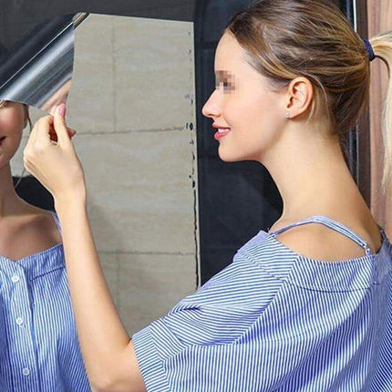 Mirror Wall Sticker Self-Adhesive Waterproof Reflective Decal for Bathroom Decor