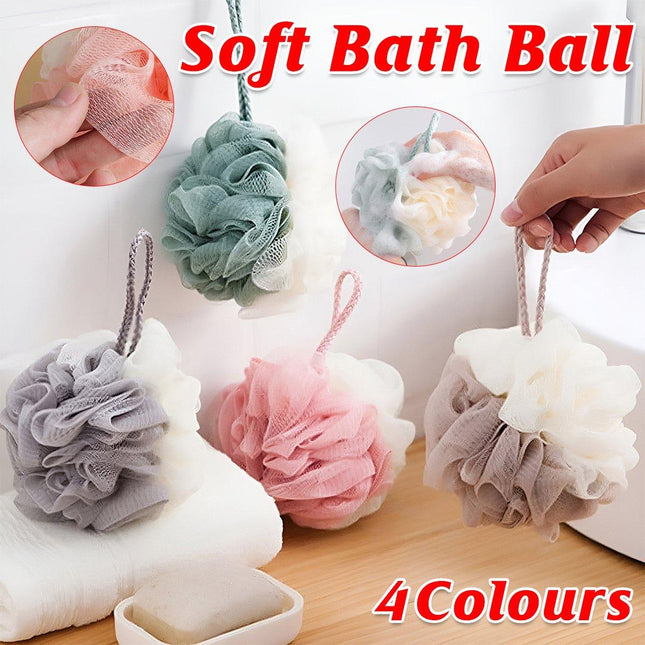 Bath Ball Mermaid Loofah Sponge Bath Puff Soft Ball Body Exfoliate Wash Shower