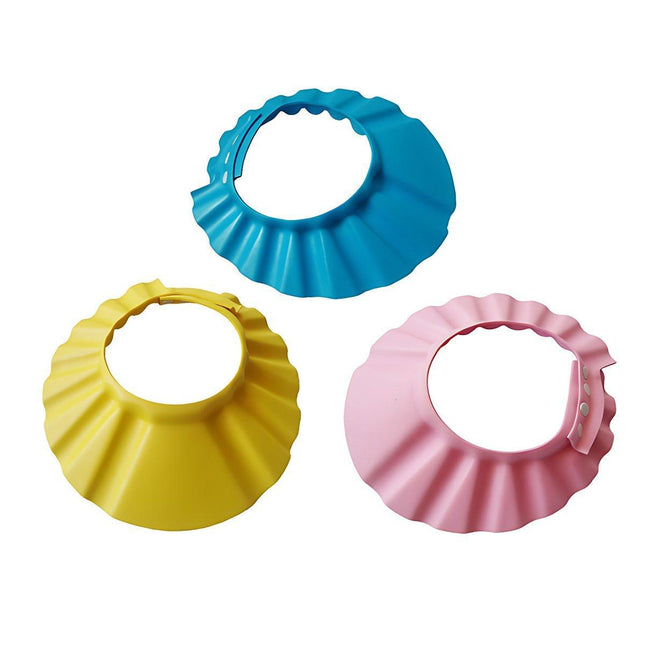 Adjustable Waterproof Shampoo Cap Splash Guard Hat for Bath and Hair Washing