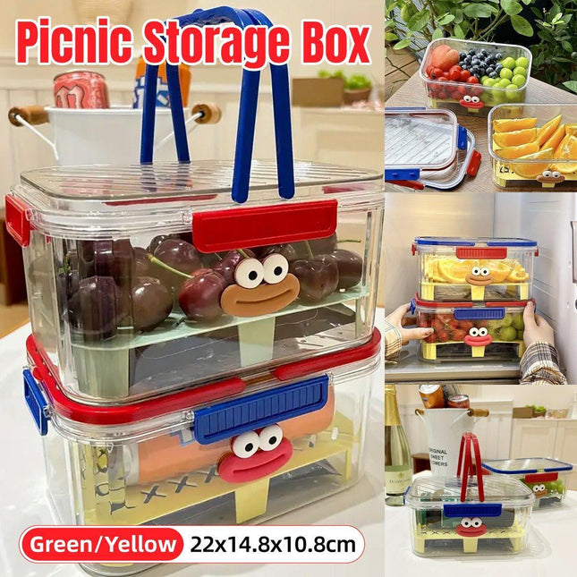 Outdoor Portable Insulated Cooler Box for Picnic Camping Beverage Food Storage
