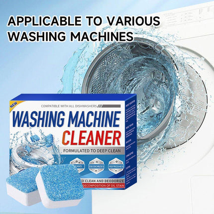 24PCS Washing Machine Cleaner Tablets Disinfectant Effervescent Stain Remover
