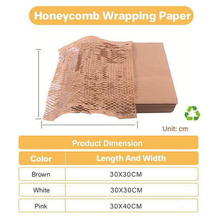 200PCS Honeycomb Packaging Paper Honeycomb Cushion Wrapping Paper for Protecting - Aimall