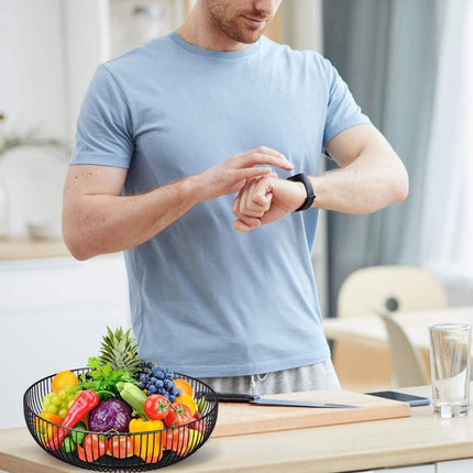 Multi Functional Wire Storage Basket Fruit Vegetable Holder for Kitchen Counter