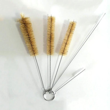 3pk Bottle Brushes Small Cleaning Brush Narrow Neck Tube Cup Glass Straw Cleaner - Aimall