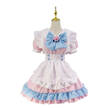 Super Cute Big Bow Lolita Dress Maid Outfit