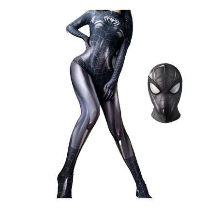 Venom Amazing Spider-Man Cosplay Tights TikTok Same Style Internet Celebrated Women's CosMJ Costume Jumpsuit
