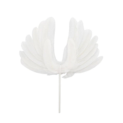 Angel Feather Wings Cake Toppers Party Decoration for Birthday Wedding Festive