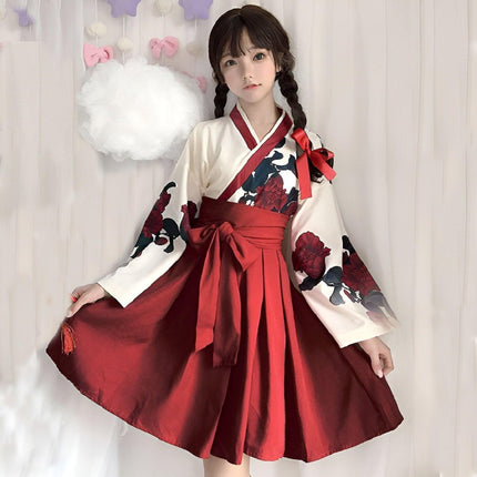 Retro Oriental Kimono Style Suit with Han Elements for Women Fashion Outfit