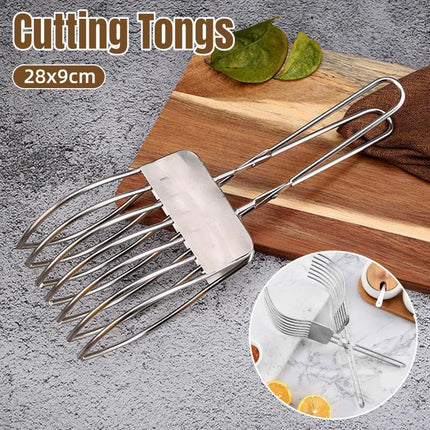 Stainless Steel Ham Bread Slicer Multi-function BBQ Clip Meat Cutter Splitter