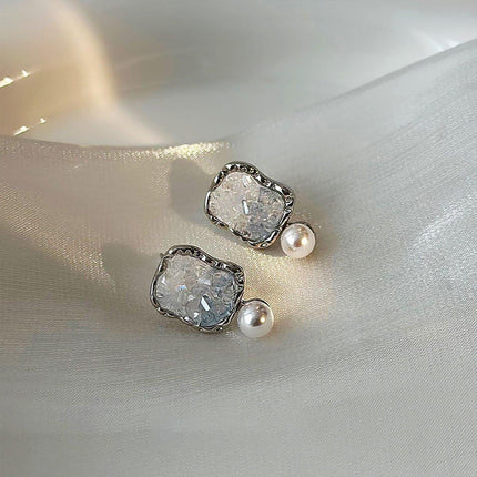 Square Earrings Elegant Daily Wear Commuting Jewelry for Women Fashion Gift
