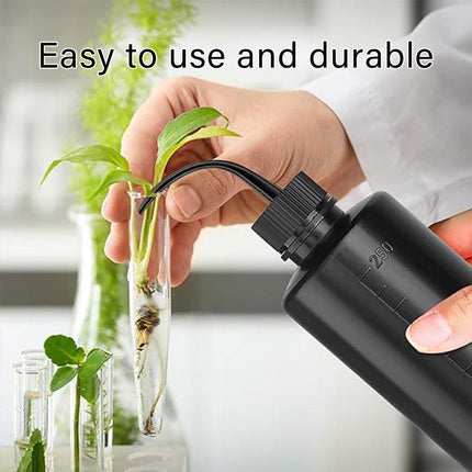 10pcs 250ml Graduated Rinse Bottle with Elbow Spout for Lab Cleaning and Mixing