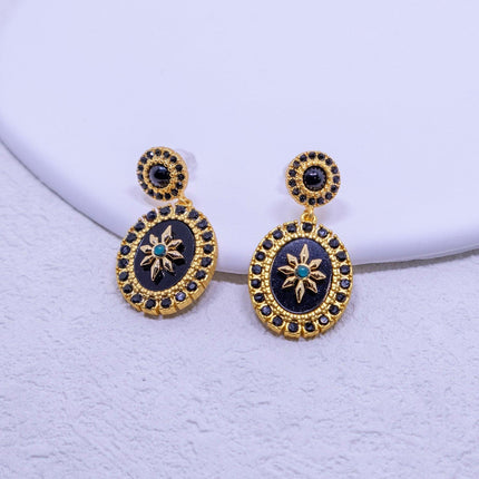 Black Star Earrings Women High-End Fashion Exquisite Jewelry Elegant Accessories