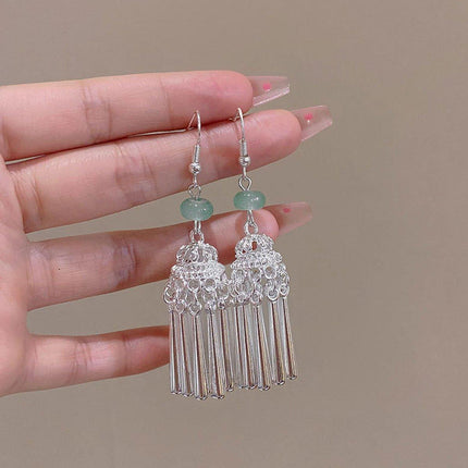 Vintage Ethnic Tassel Long Earrings Bohemian Jewelry Women Stylish Accessory