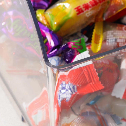 10PCS Clear Plastic Storage Box Set Food Supermarket Display Organizer Container